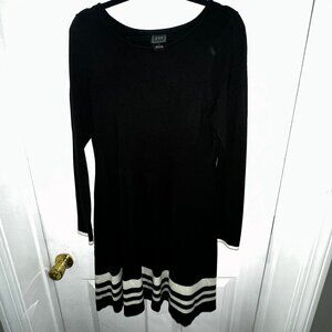 JH Long Sleeve Knit Striped Dress
